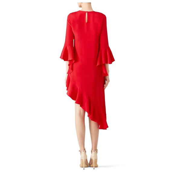 Alexis Red Ruffle Hazel Dress M - Picture 2 of 11